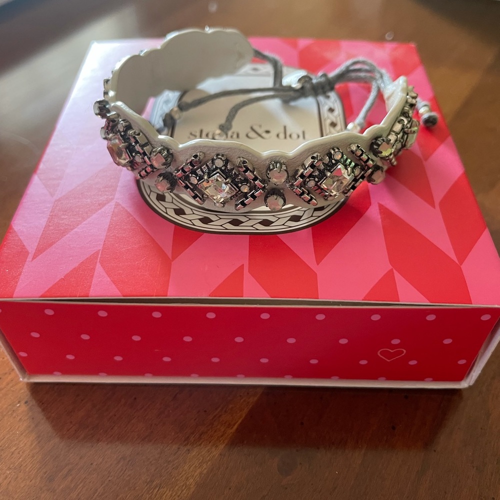 Stella and Dot Chiara Embroidered Bracelet